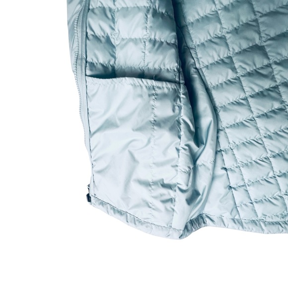 The North Face Women’s ThermoBall Eco Jacket Medium Light Blue Quilted Puffer - Picture 7 of 11